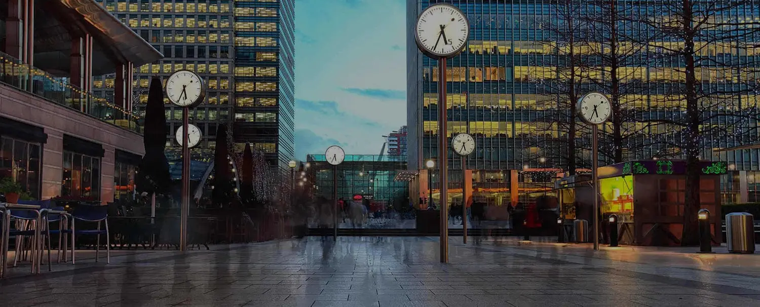 London at dusk